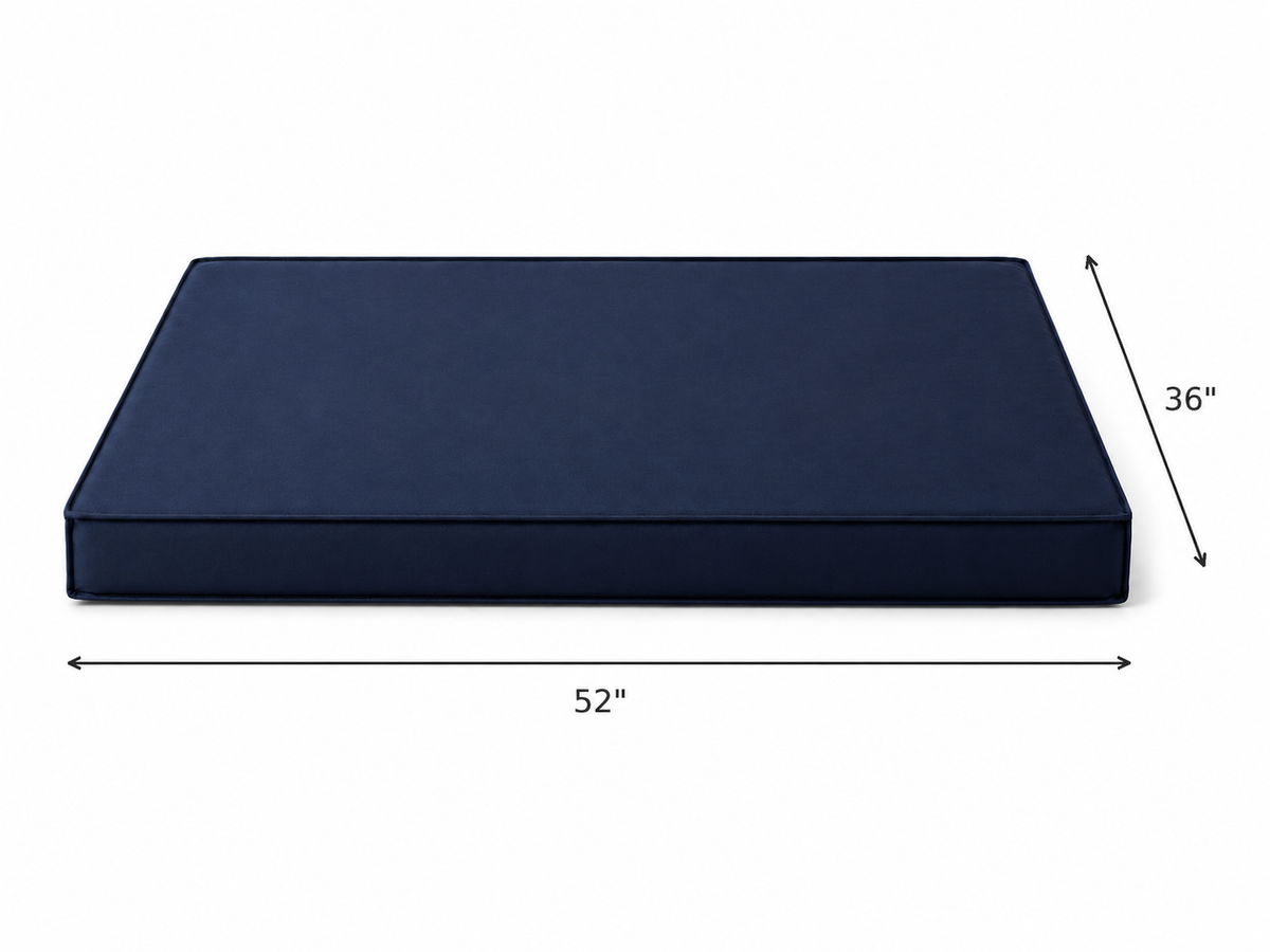 Navy Orthopedic Dog Crate Pad