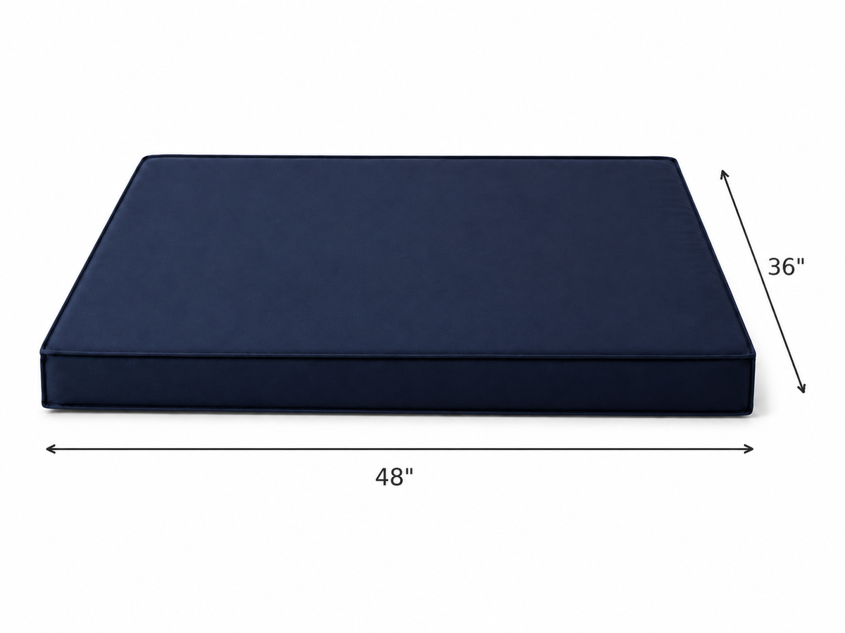 Navy Orthopedic Dog Crate Pad