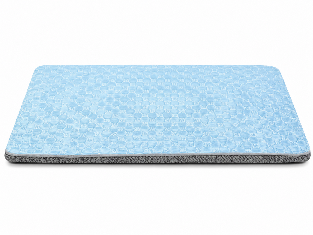 Blue DogAlign orthopedic dog crate bed dimensions 34 by 23 inches
