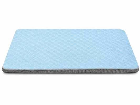 Blue DogAlign orthopedic dog crate bed dimensions 34 by 23 inches