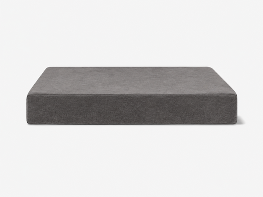 Front view of grey Sleek orthopedic bed in Size L